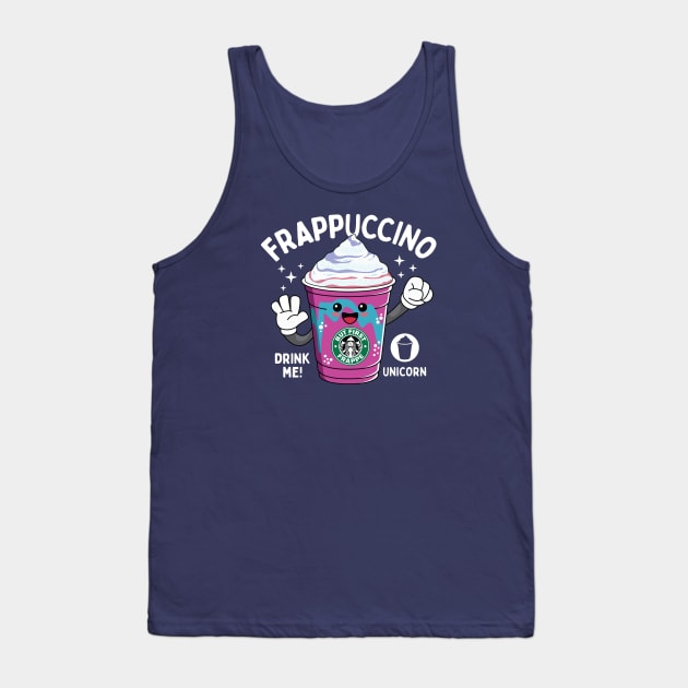 Unicorn Blended Beverage for Coffee lovers Tank Top by spacedowl